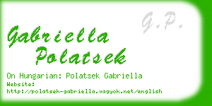 gabriella polatsek business card